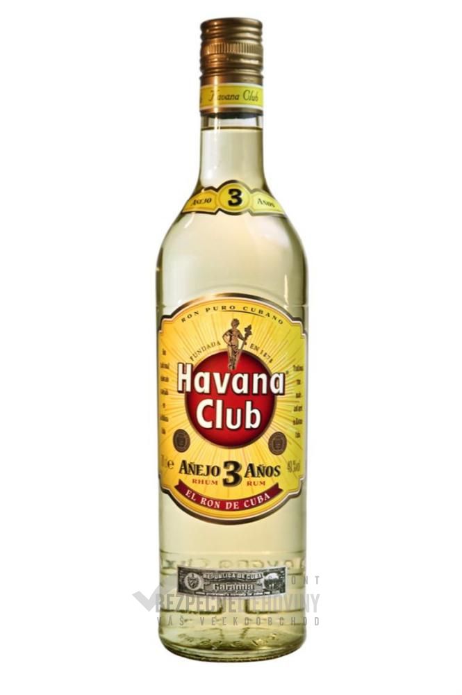 Havana club 3 ročný 40% 0,7L