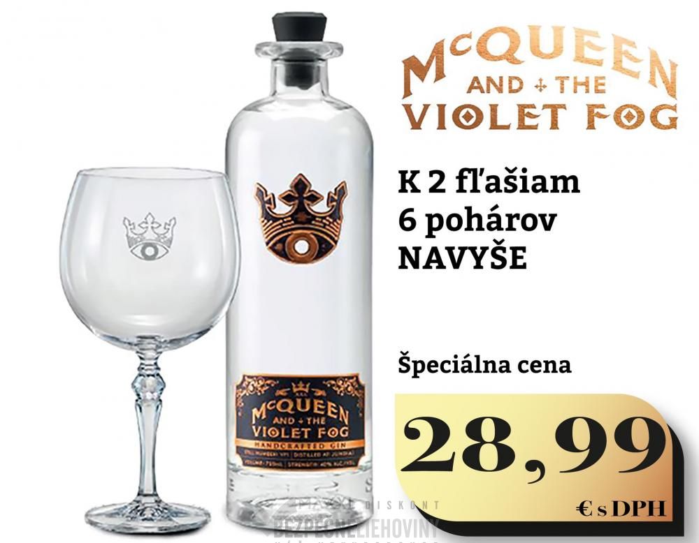 MCQeen violet fog gin 40% 0,7L
