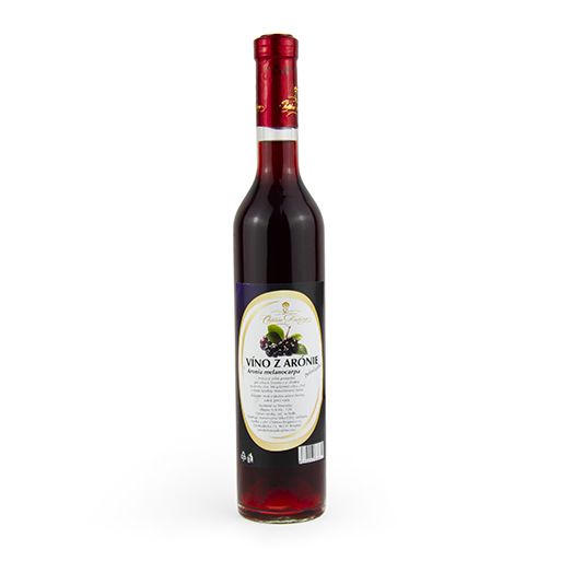 Víno z arónie polosladké 0,5L/Krupina 