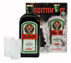 Jgermeister 35% 0,7L + 2 pohre