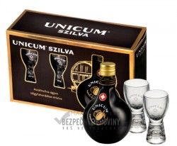 Unicum Szilva 35% 0,7L+2poh�re