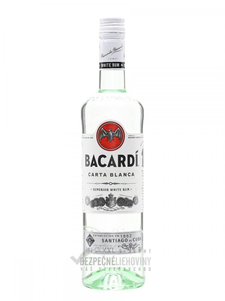 Bacardi Carta Blanca 37,5% 0,7L